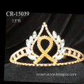 Cheap AB Rhinestone Ribbon Pageant Tiaras